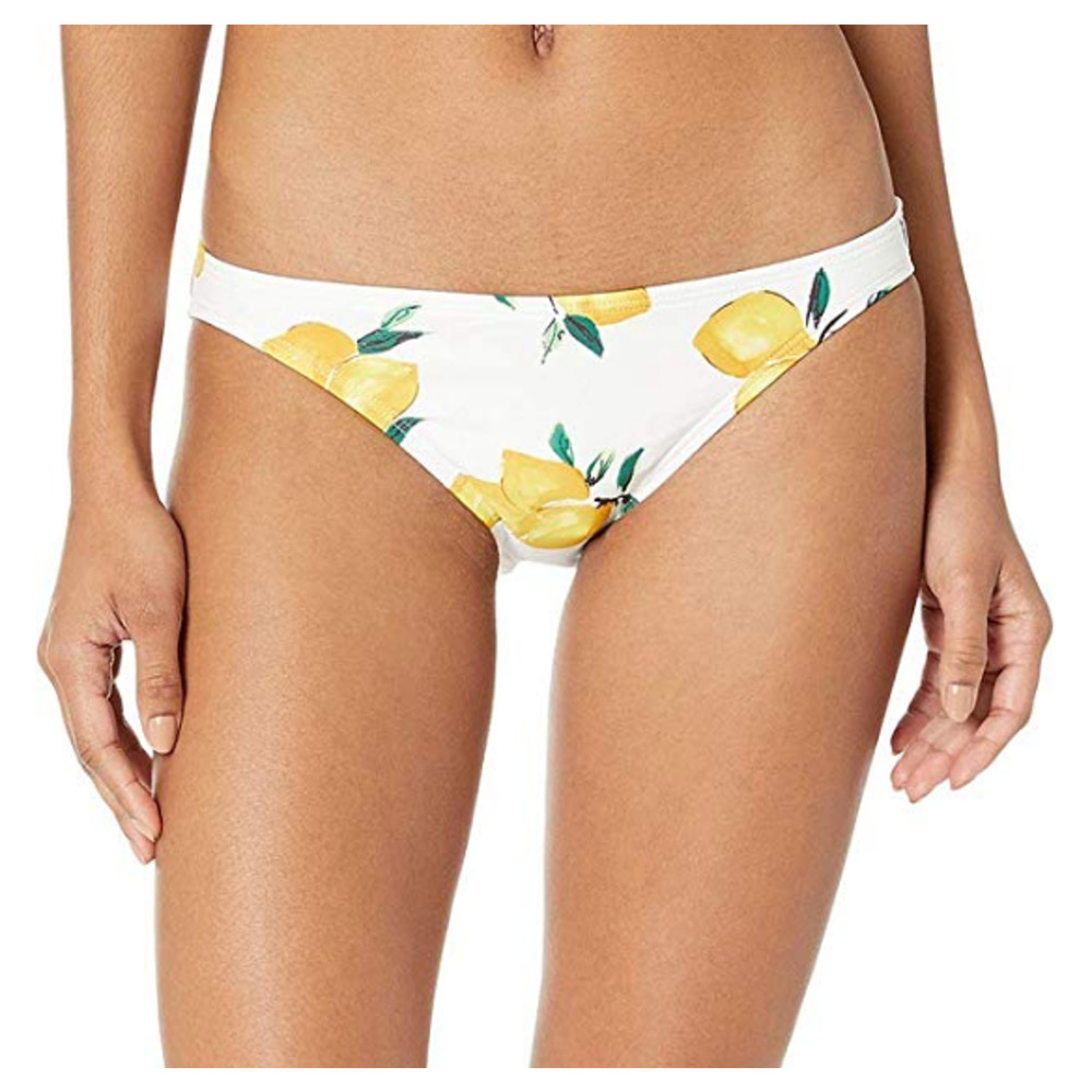 Kate Spade New York Lemon Beach Classic Bikini Bottoms White Size L